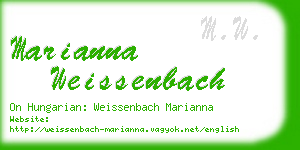 marianna weissenbach business card